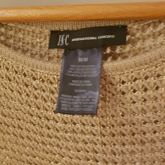 INC International Concepts *NWOT* GOLD Sweater Size Medium * Stunning! - Picture 11 of 14